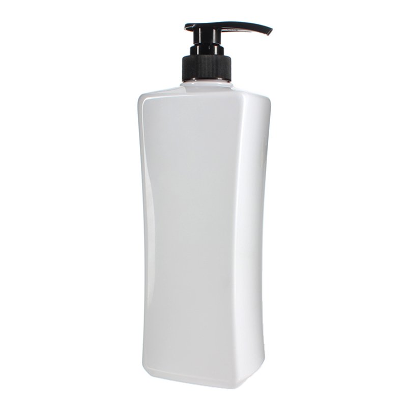 1000ml White Square PET Plastic Bottle with 32/410 Neck - Image 3