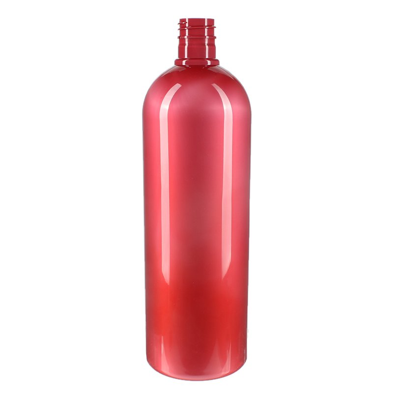1000ml Clear PET Plastic Boston Round Bottle with 28/415 Neck - Image 4