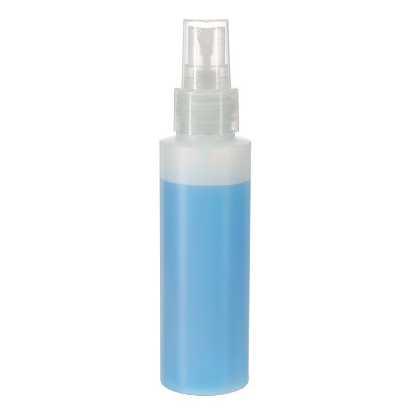 100ml Nature Color Cylinder HDPE Plastic Bottle with 20/410 Neck - Image 3
