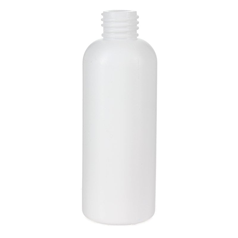 100ml White HDPE Plastic Boston Round Bottle with 20/410 Neck