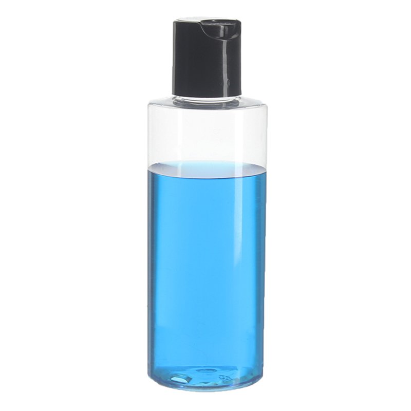 100ml Clear Cylinder PET Plastic Bottle with 20/410 Neck - Image 2