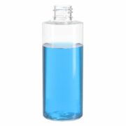 100ml Clear Cylinder PET Plastic Bottle with 20/410 Neck