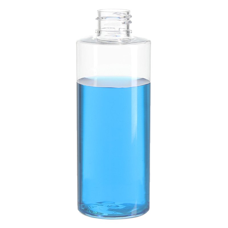 100ml Clear Cylinder PET Plastic Bottle with 20/410 Neck