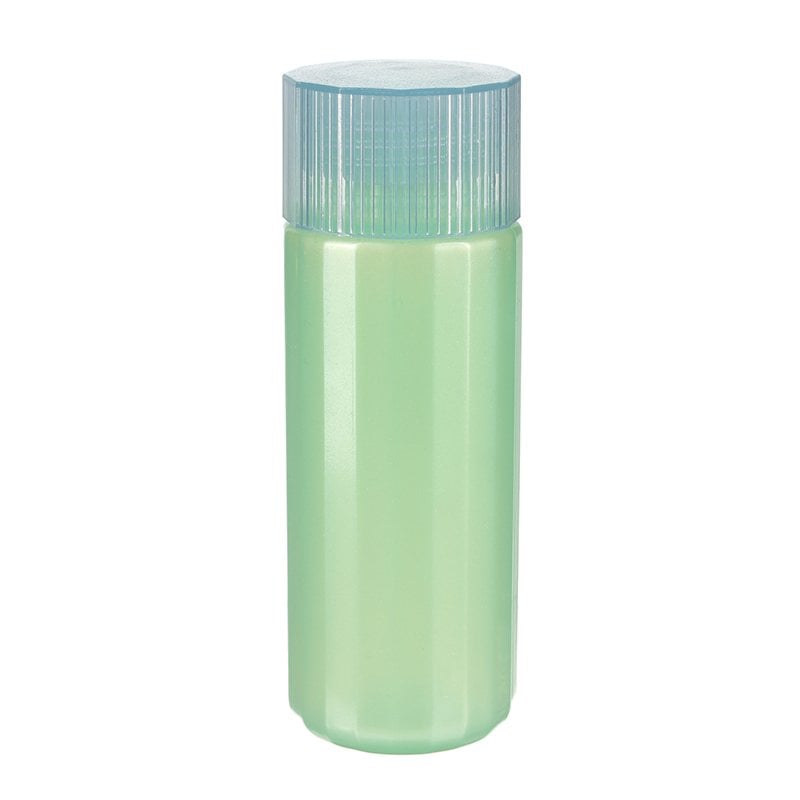 100ml Green PET Plastic Cylindrical Round Bottle with 24/410 Neck