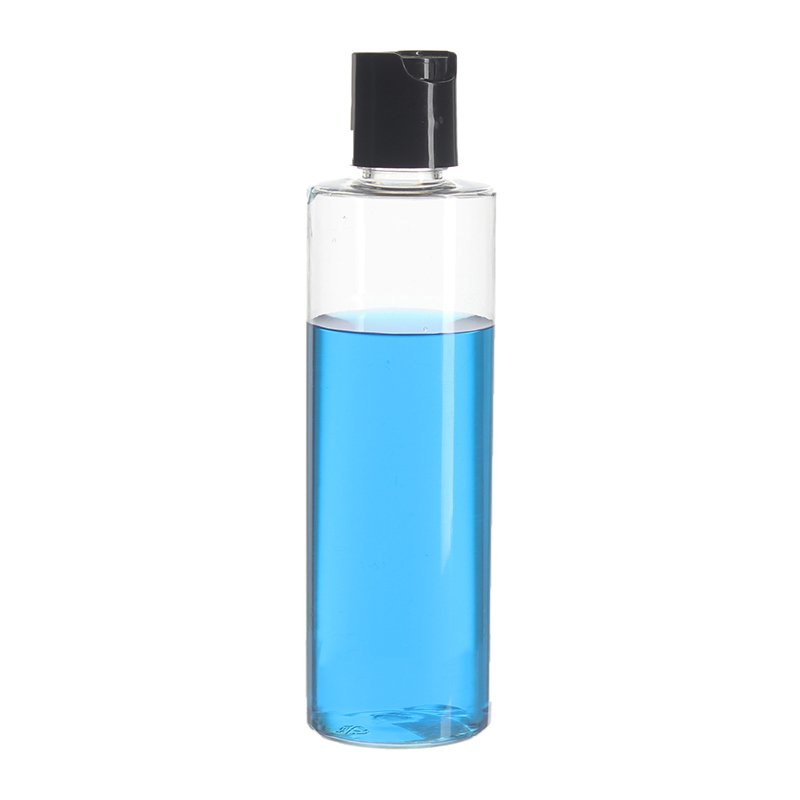 100ml Clear Cylinder PET Plastic Bottle with 18/410 Neck - Image 2