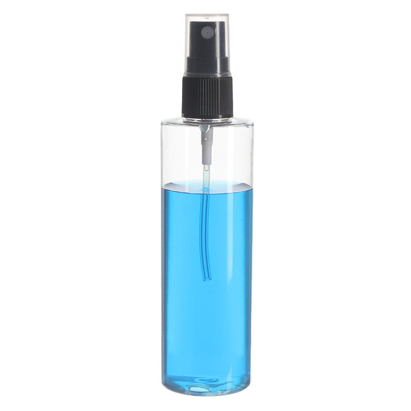100ml Clear Cylinder PET Plastic Bottle with 18/410 Neck - Image 4