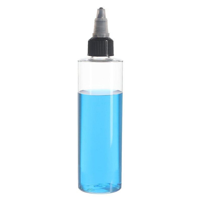 100ml Clear Cylinder PET Plastic Bottle with 18/410 Neck - Image 3