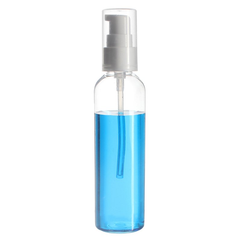 100ml Clear PET Plastic Cosmo Round Bottle with 20/410 Neck - Image 4