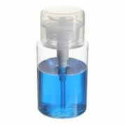 100ml Clear PETG Plastic Cylinder Polish Remover Bottle with 33/410 Neck