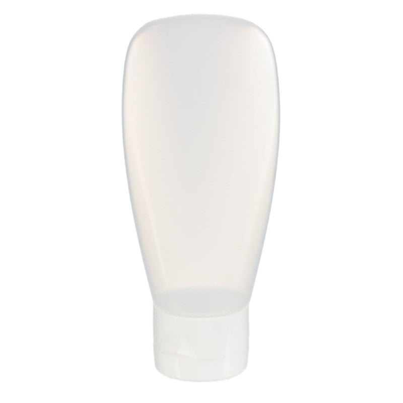 100ml Nature LDPE Plastic Tottle Bottle with 22/410 Flip Top Cap