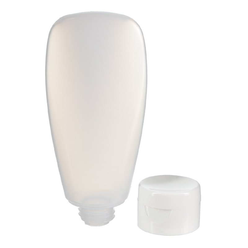 100ml Nature LDPE Plastic Tottle Bottle with 22/410 Flip Top Cap - Image 3