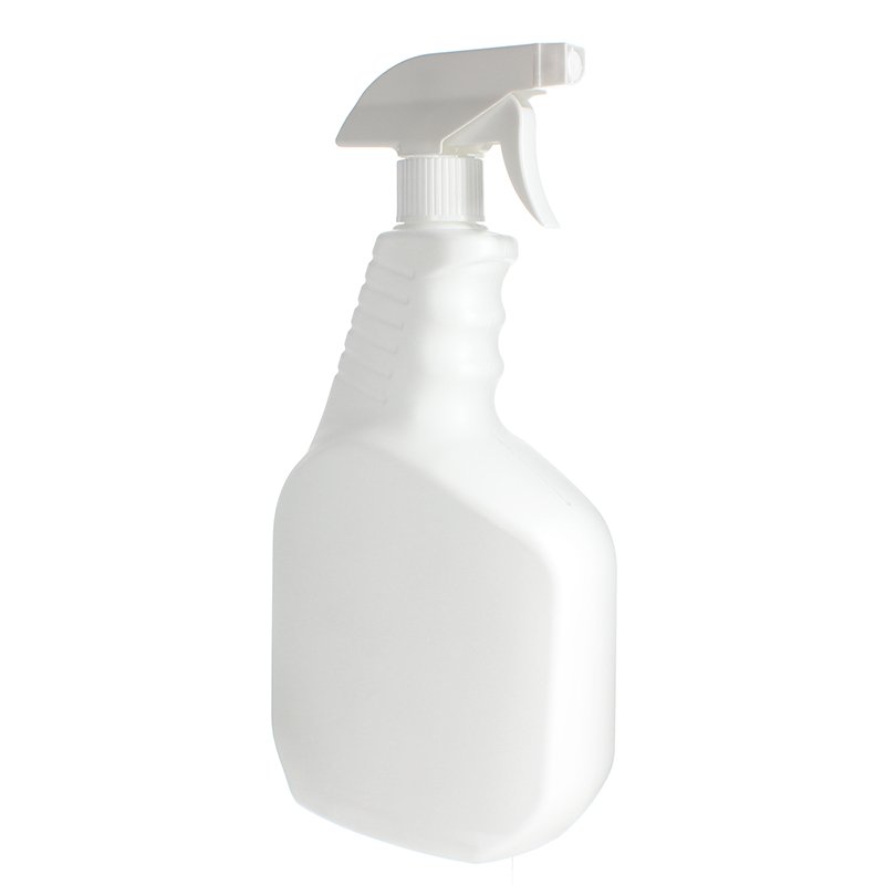 1000ml White HDPE Plastic Trigger Spray Bottle with 28/410 Neck - Image 4