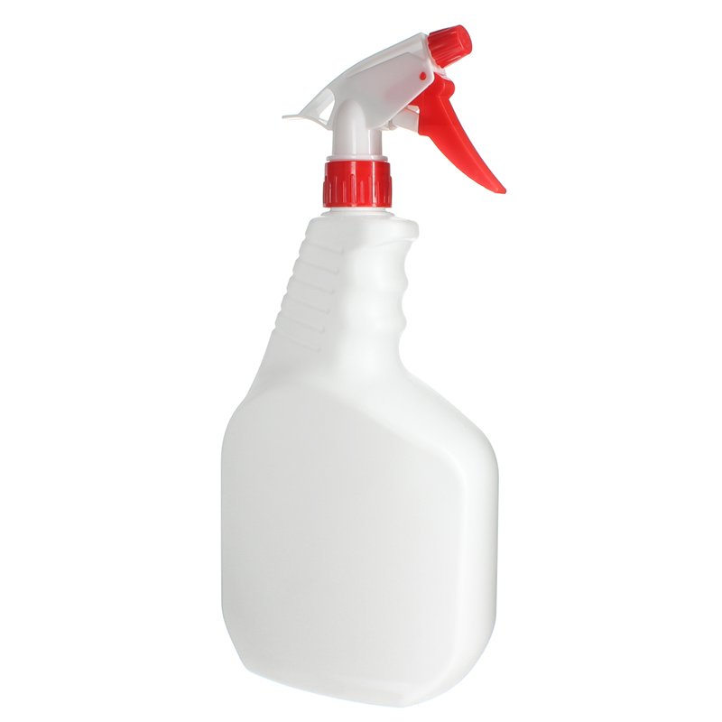 1000ml White HDPE Plastic Trigger Spray Bottle with 28/410 Neck - Image 3