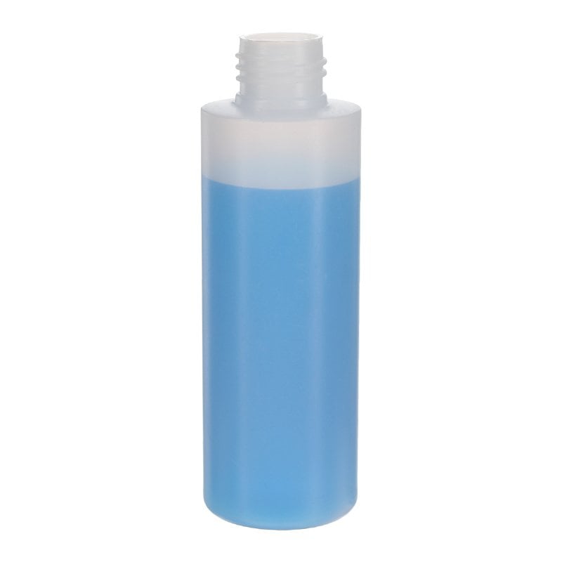 120ml/4oz Nature Color Cylinder HDPE Plastic Bottle with 24/410 Neck