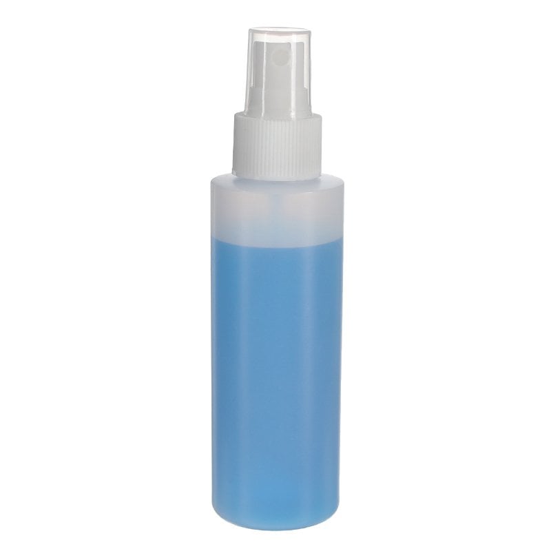 120ml/4oz Nature Color Cylinder HDPE Plastic Bottle with 24/410 Neck - Image 3