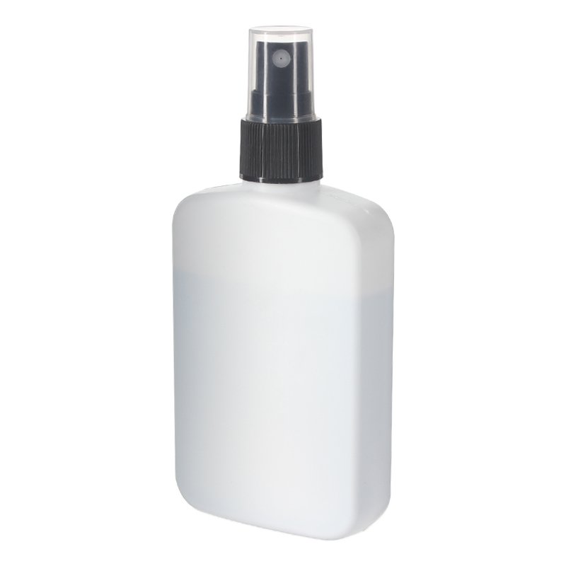 120ml/4oz White Oval HDPE Plastic Bottle with 20/410 Neck - Image 2