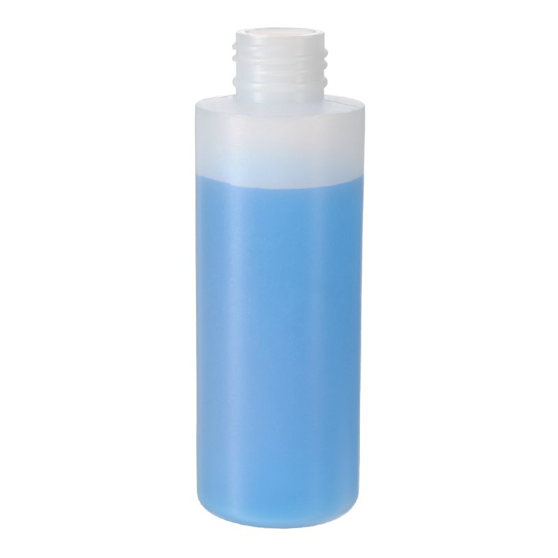 120ml/4oz Nature Color Cylinder HDPE Plastic Bottle with 24/410 Neck