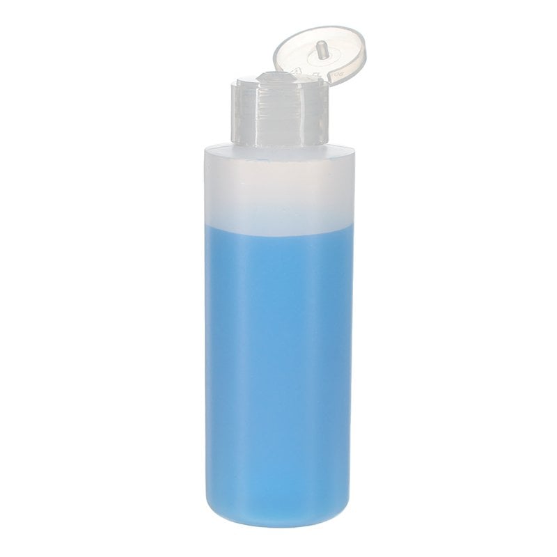 120ml/4oz Nature Color Cylinder HDPE Plastic Bottle with 24/410 Neck - Image 3
