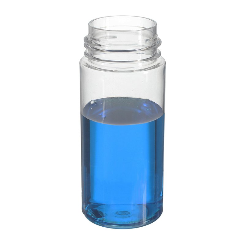 Facial Foam Dispenser Bulk, 120ml, PET, Clear, Cylinder Round, 42mm - empty bottle