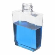 120ml/4oz Clear PETG Plastic Square Bottle with 24/410 Neck