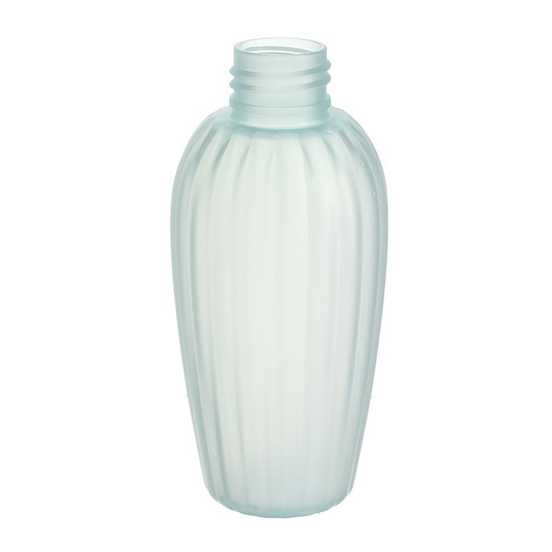 125ml Clear Blue PET Plastic Round Bottle with 24/410 Neck - Image 4