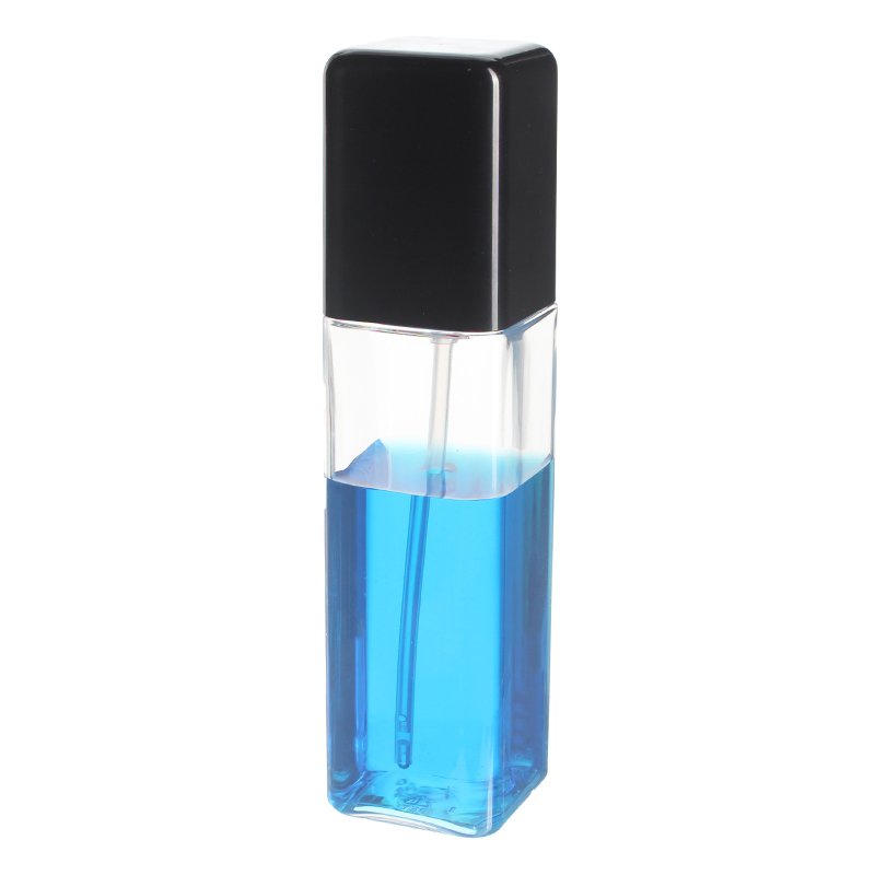 150ml/5oz Clear Square PET Plastic Bottle with 24/410 Neck