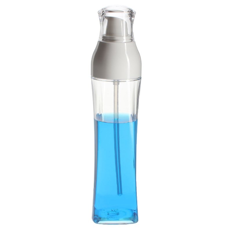 150ml/5oz Clear Square PET Plastic Bottle with 24/410 Neck