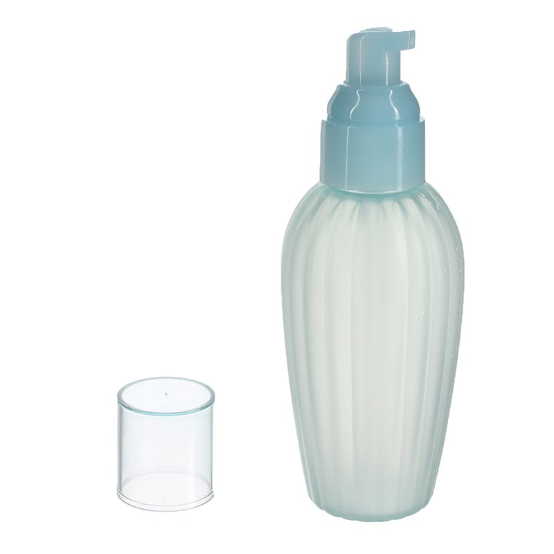150ml/5oz Clear Blue PET Plastic Round Bottle with 24/410 Neck - Image 2