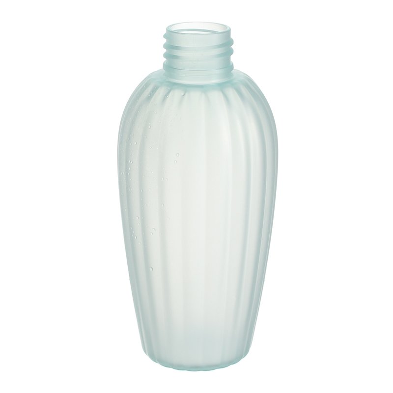 150ml/5oz Clear Blue PET Plastic Round Bottle with 24/410 Neck - Image 4