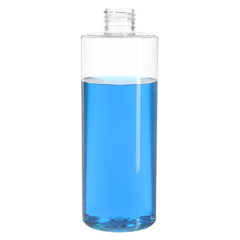 300ml/10oz Clear Cylinder PET Plastic Bottle with 24/410 Neck