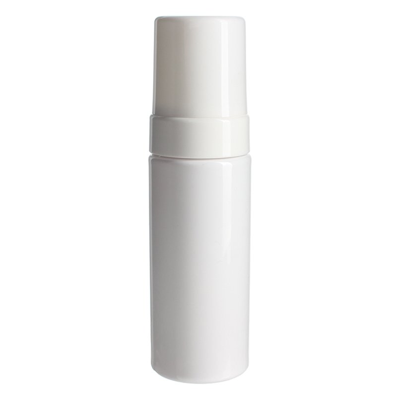 Plastic Foam Dispenser Pump Wholesale, 150ml, PET, White, Cylinder Round, 43mm