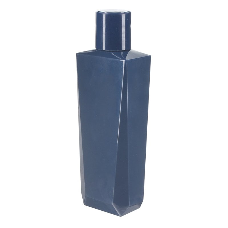 150ml/5oz Blue PETG Plastic Square Bottle with 24/410 Neck - Image 2