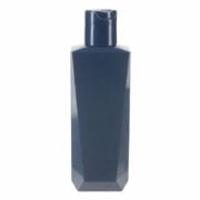 150ml/5oz Blue PETG Plastic Square Bottle with 24/410 Neck