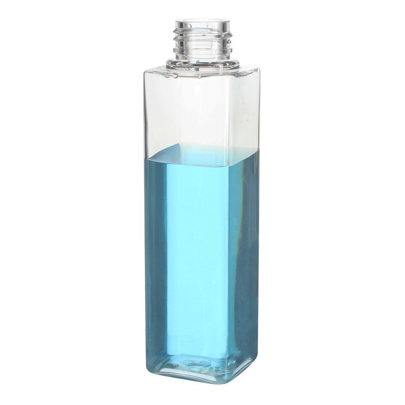 150ml/5oz Clear Extra Thick Square PETG Plastic Pump Bottle with 24/410 Neck - Image 3