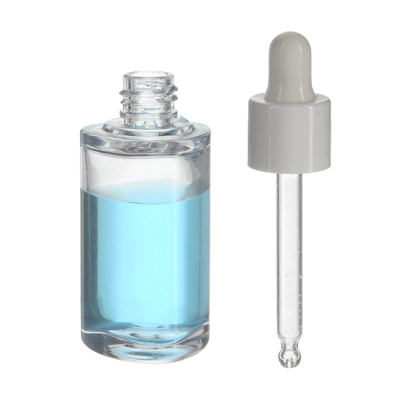 15ml Clear Extra Thick Cylinder PETG Plastic Dropper Bottle with 13/410 Neck - Image 2