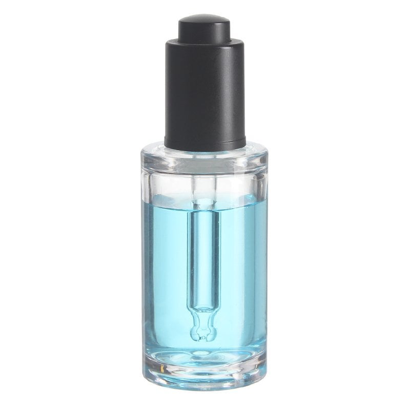 15ml Clear Extra Thick Cylinder PETG Plastic Button Dropper Bottle with 13/410 Neck