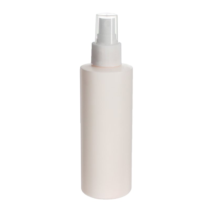180ml/6oz White Cylinder HDPE Plastic Bottle with 24/410 Neck - Image 2