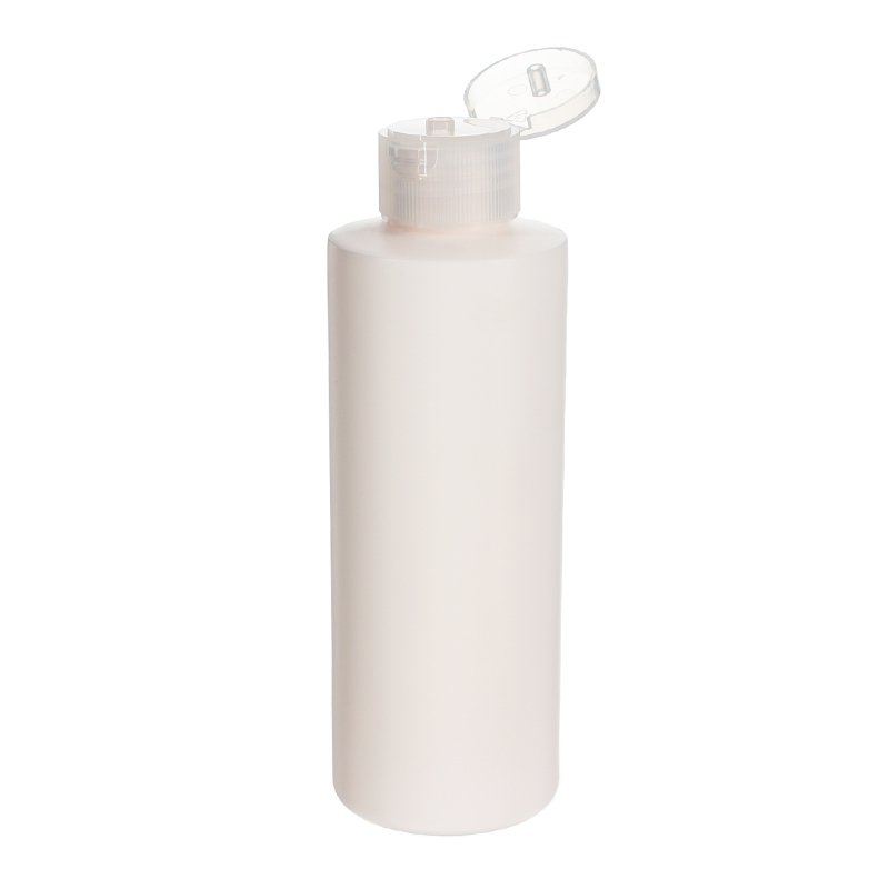 180ml/6oz White Cylinder HDPE Plastic Bottle with 24/410 Neck - Image 4