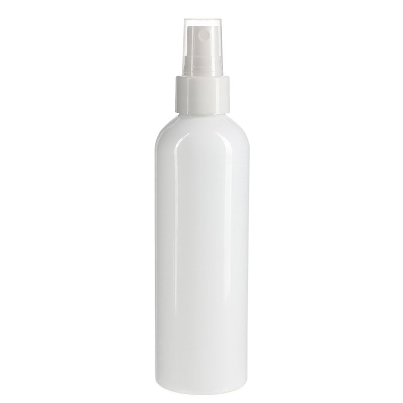 200ml White PET White Plastic Cosmo Round Bottle with 24/410 Neck - Image 3