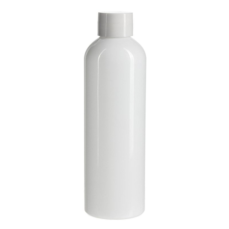 200ml White PET White Plastic Cosmo Round Bottle with 24/410 Neck - Image 4