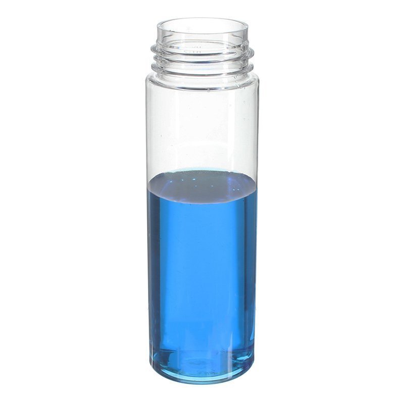 Facial Foam Bottle 200ml, PET, Clear, Cylinder Round, 42mm - empty bottle