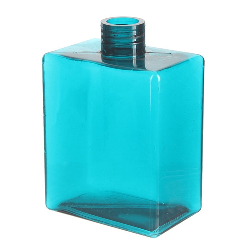 200ml Clear Blue Square PETG Plastic Bottle with 24/410 Neck
