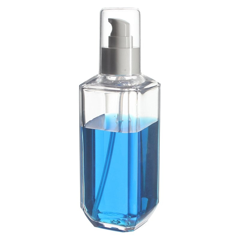 200ml Clea Extra Thick Square PETG Plastic Pump Bottle with 24/410 Neck