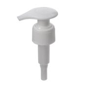 Soap Dispenser Pump Only, 24/410, Ribbed, Lock Up, White, 1.4ml Output - KIWL Plastic