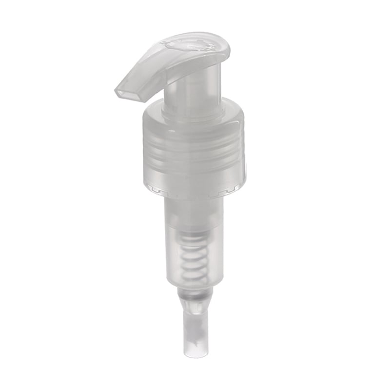 Cosmetic Lotion Pump, 24-410, Smooth, Lock Up, Natural, 1.4ml Output - top view