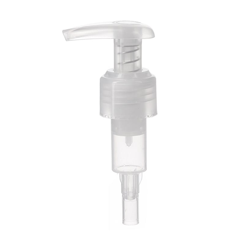 24/410 Spring Outside Clear PP Smooth Left/Right Lock Lotion Pump, 2.0ml Output