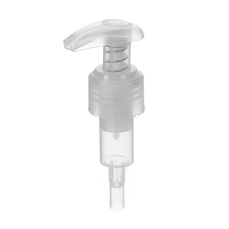 24/410 Spring Outside Clear PP Smooth Left/Right Lock Lotion Pump, 2.0ml Output - Image 2
