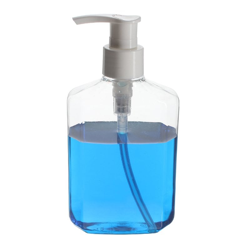 250ml Clear Oval PET Plastic Bottle with 24/410 Neck - Image 2