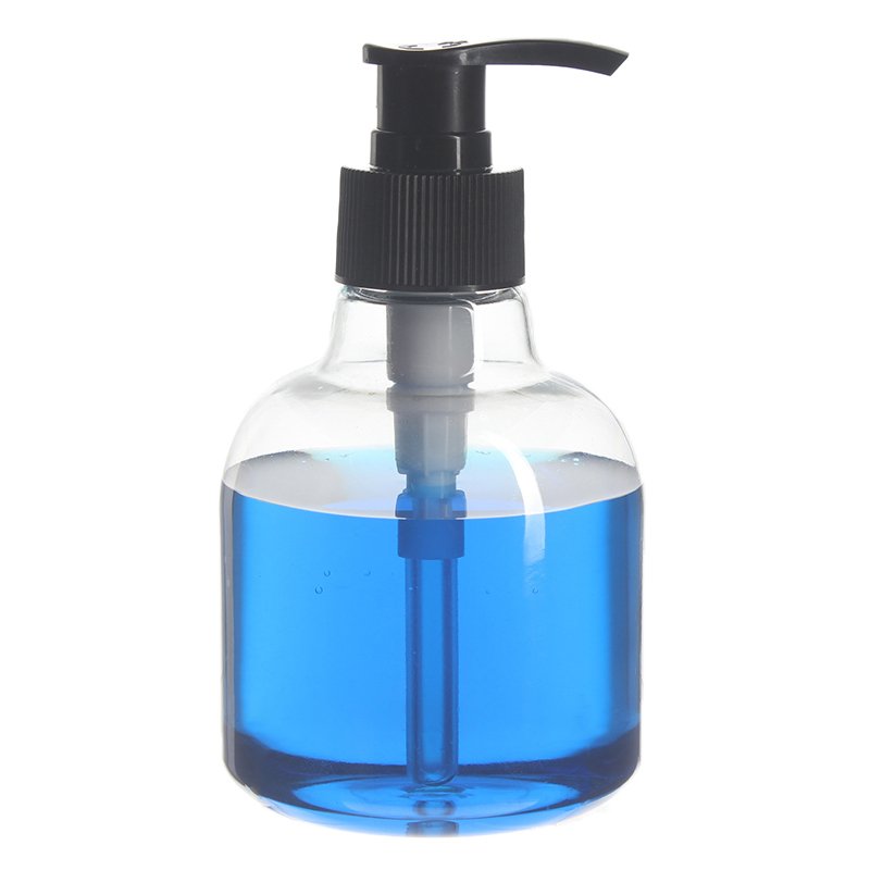 250ml Clear PET Plastic Bell Round Bottle with 28/410 Neck - Image 2