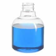 250ml Clear PET Plastic Bell Round Bottle with 28/410 Neck